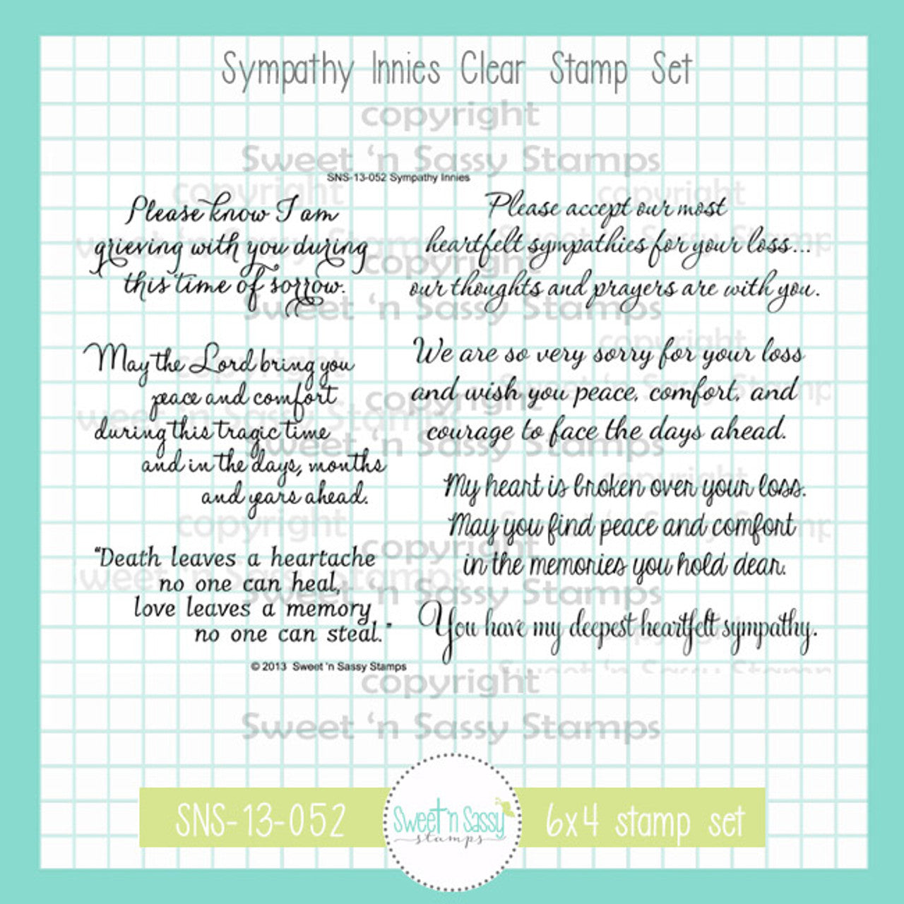 Sympathy Innies Clear Stamp Set