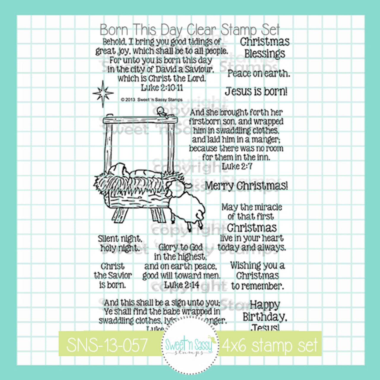 Born This Day Clear Stamp Set