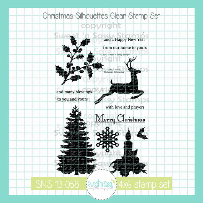 Christmas Silhouettes Clear Stamp Set