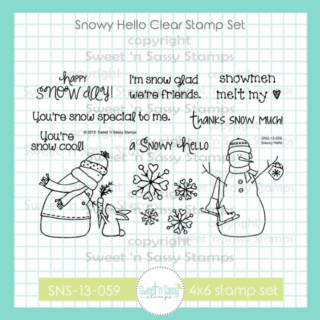 Snowy Hello Clear Stamp Set