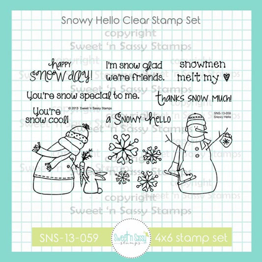 Snowy Hello Clear Stamp Set