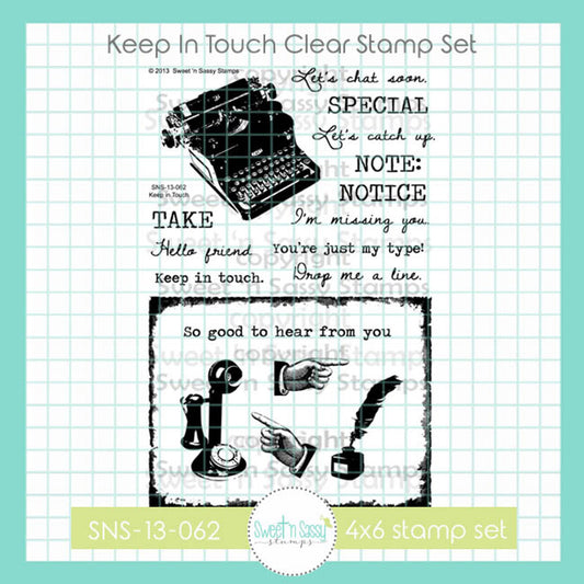 Keep in Touch Clear Stamp Set