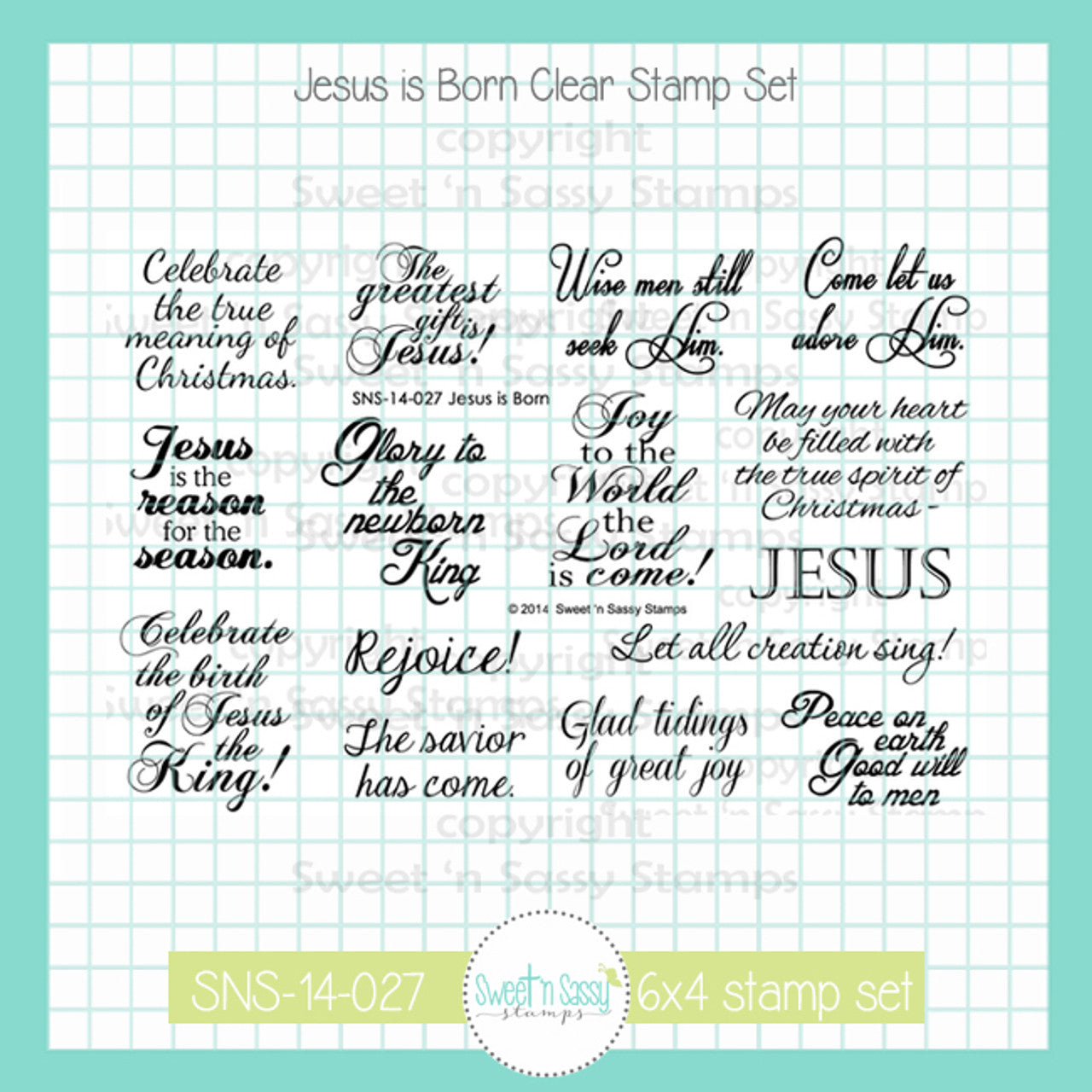 Jesus is Born Clear Stamp Set