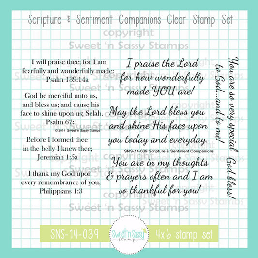 Scripture & Sentiment Companions Stamp Set