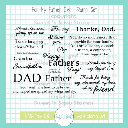 For My Father Clear Stamp Set