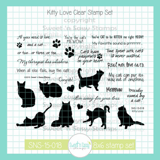 Kitty Love Clear Stamp Set