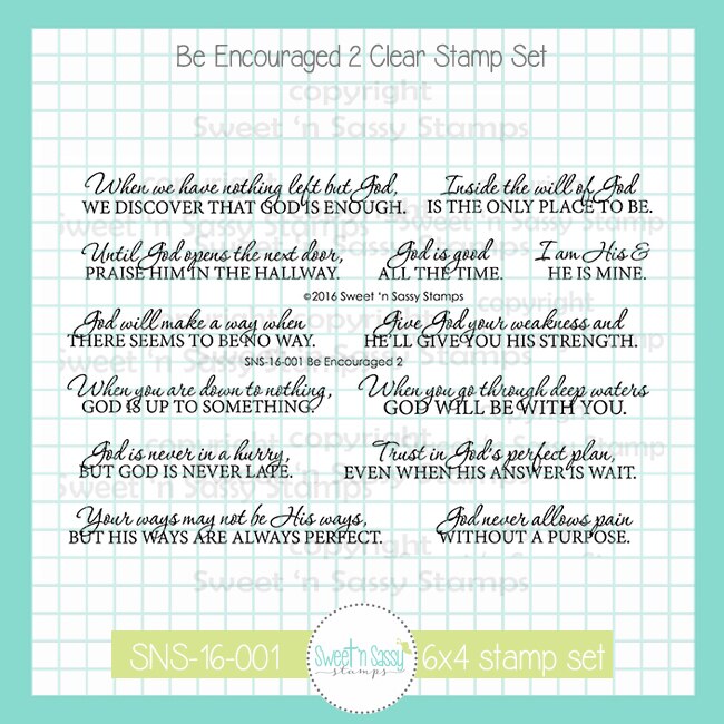 Be Encouraged 2 Clear Stamp Set