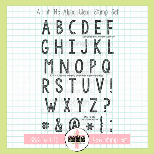 All of Me Alpha Clear Stamp Set