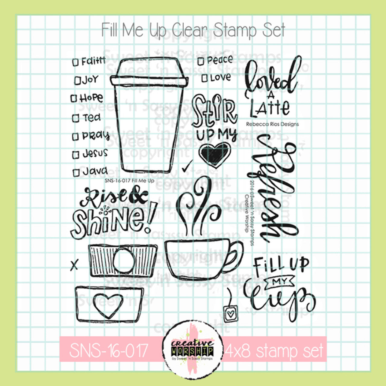 Fill Me Up Clear Stamp Set