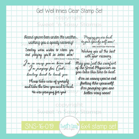 Get Well Innies Clear Stamp Set