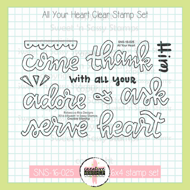 All Your Heart Clear Stamp Set