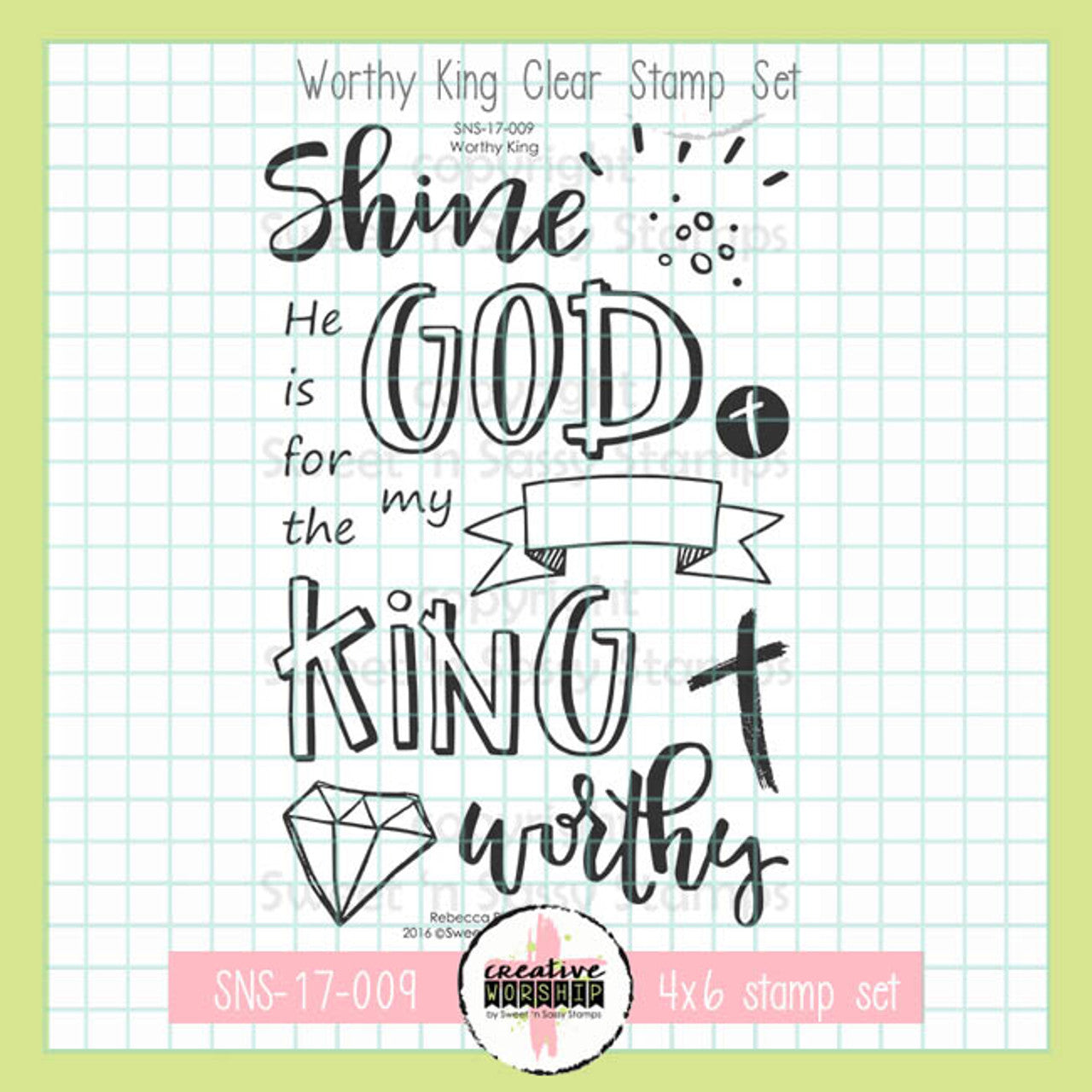 Worthy King Clear Stamp Set