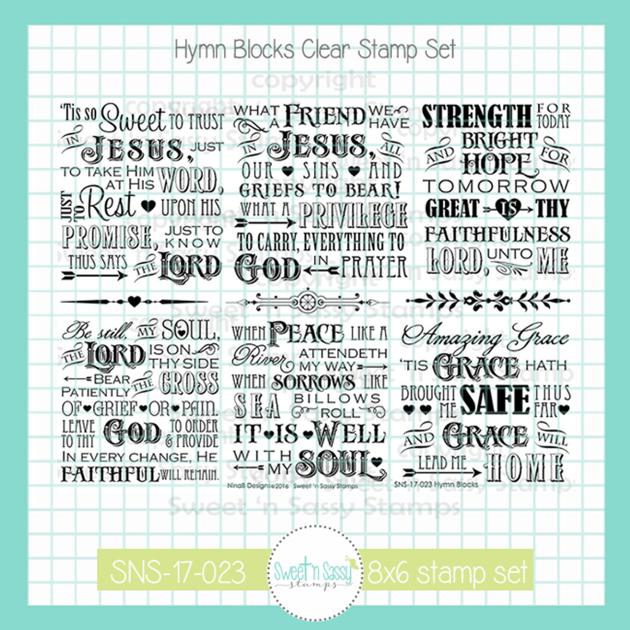 Hymn Blocks Clear Stamp Set