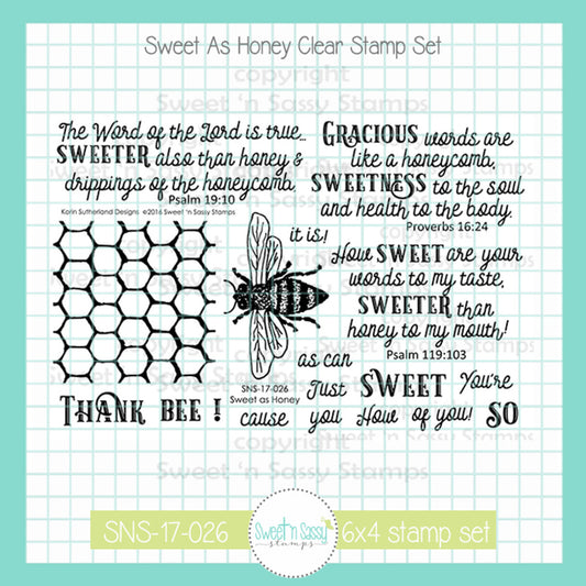 Sweet as Honey Clear Stamp Set