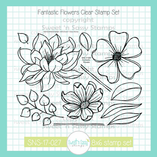 Fantastic Flowers Clear Stamp Set