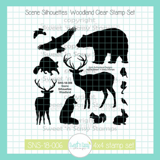 Scene Silhouettes: Woodland Clear Stamp Set