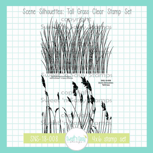 Scene Silhouettes: Tall Grass Clear Stamp Set