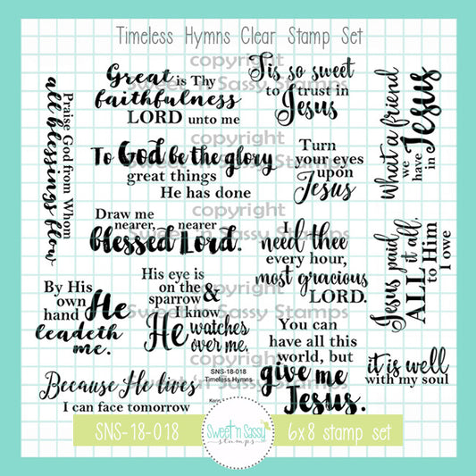 Timeless Hymns Clear Stamp Set