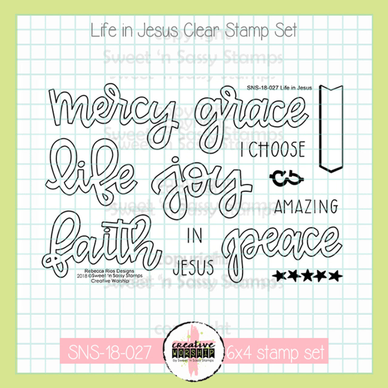 Life in Jesus Clear Stamp Set