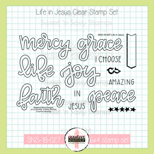 Life in Jesus Clear Stamp Set