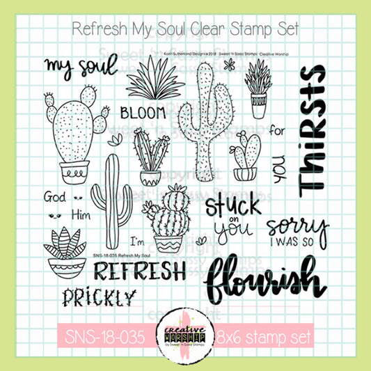 Refresh My Soul Clear Stamp Set