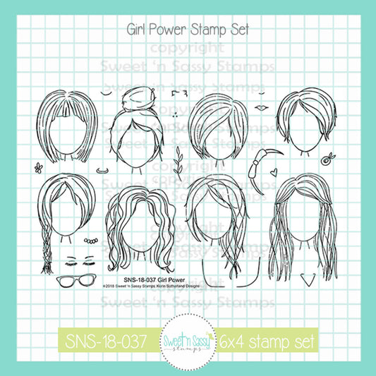 Girl Power Clear Stamp Set