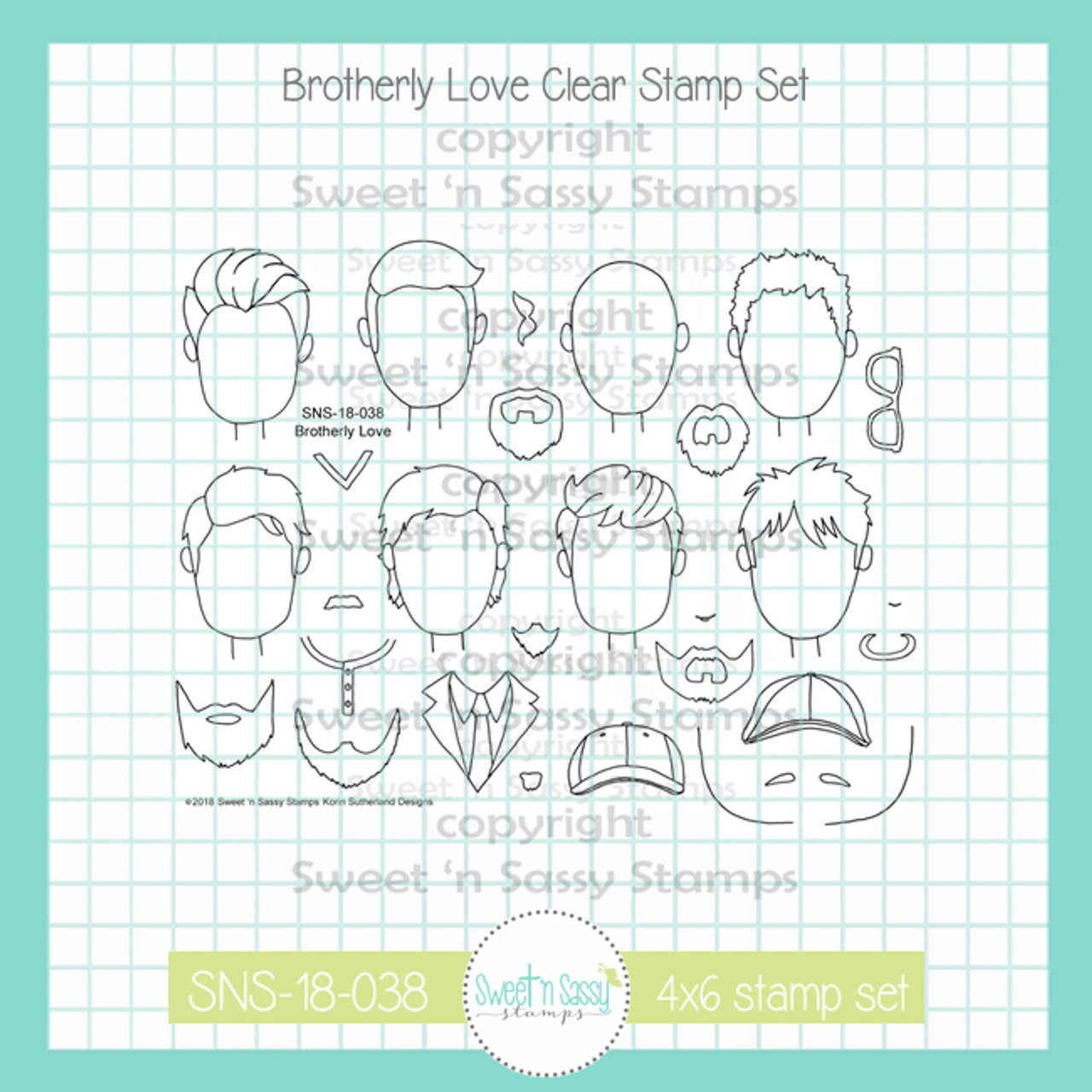 Brotherly Love Clear Stamp Set