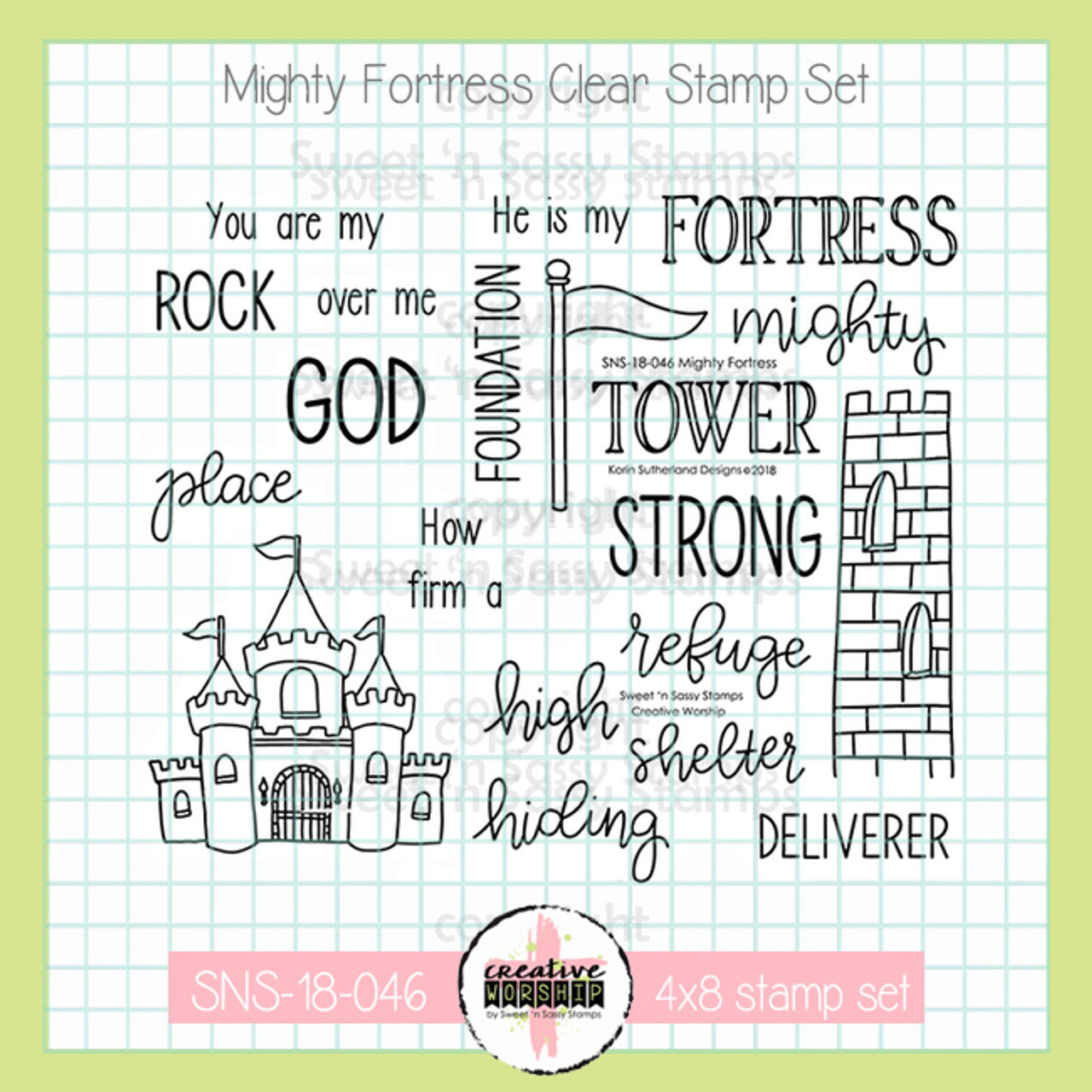 Mighty Fortress Clear Stamp Set