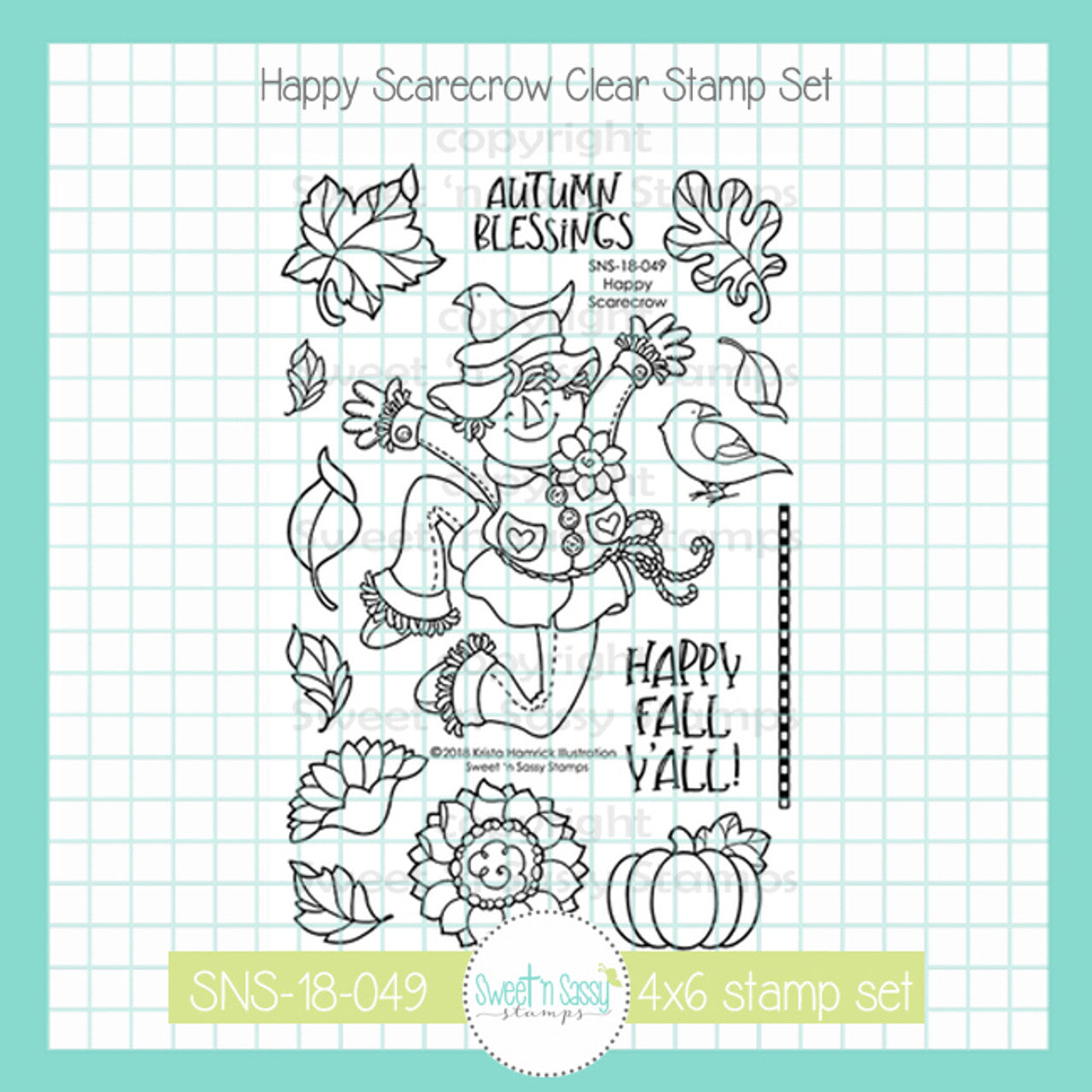 Happy Scarecrow Clear Stamp Set