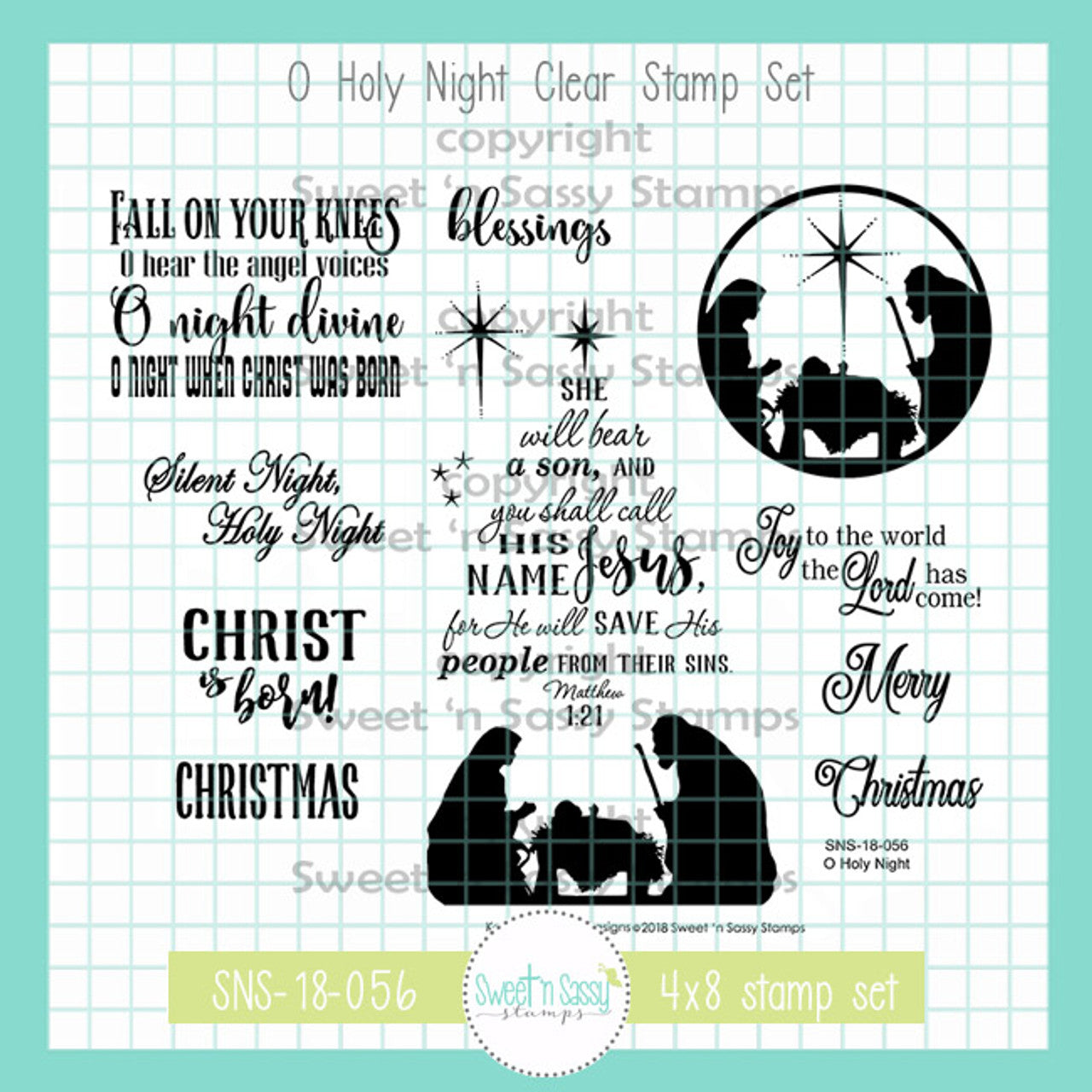 O Holy Night Clear Stamp Set – Creative Worship Stamps