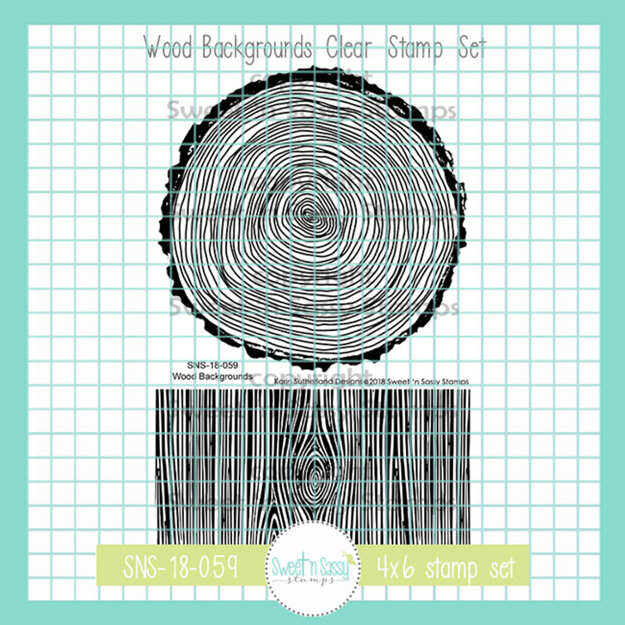 Wood Backgrounds Clear Stamp Set