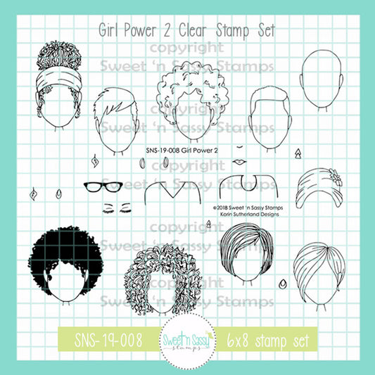 Girl Power 2 Clear Stamp Set