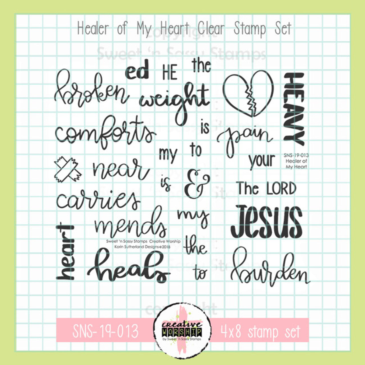 Healer of My Heart Clear Stamp Set