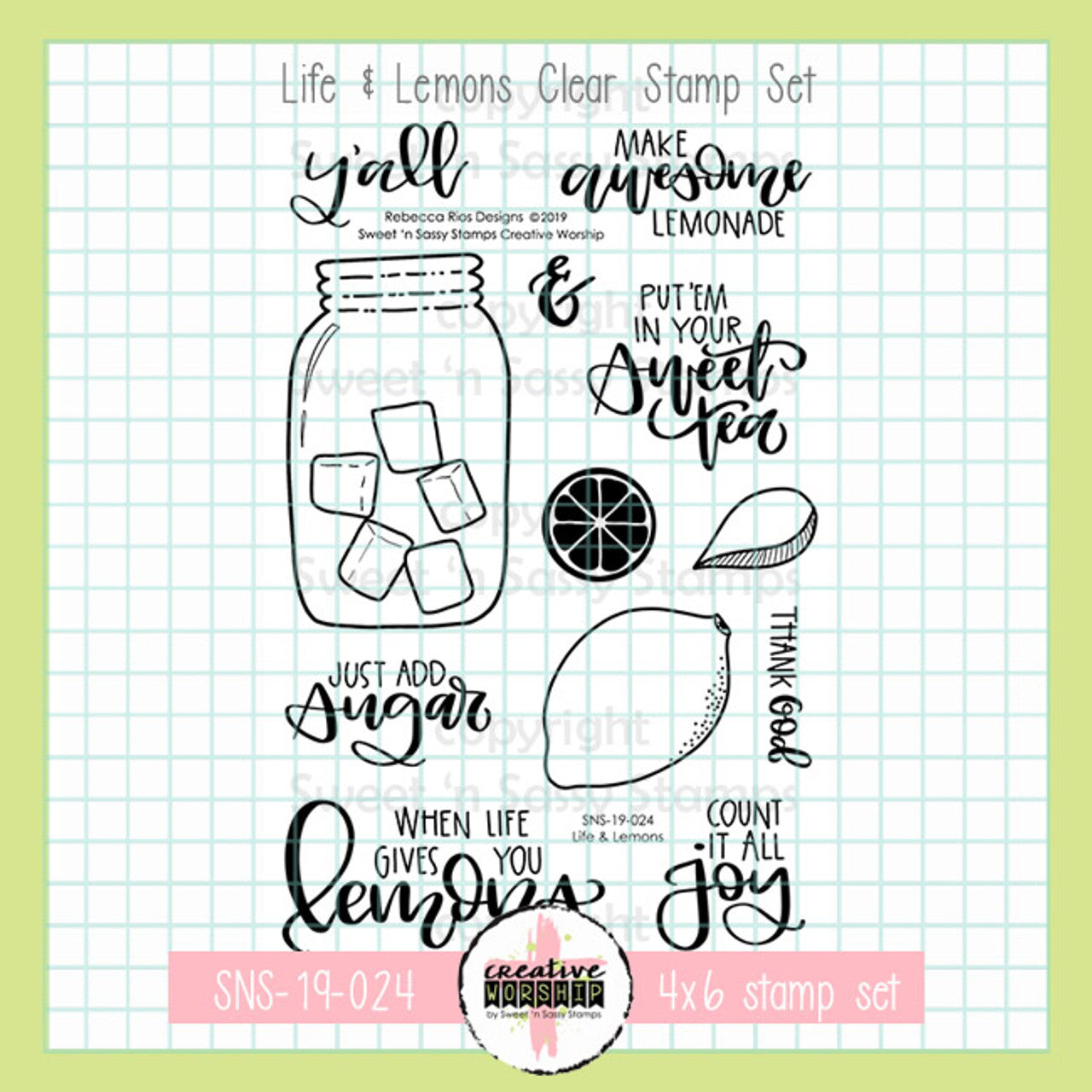 Life & Lemons Clear Stamp Set