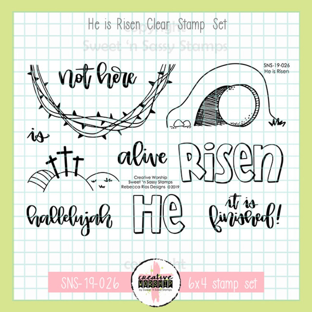 He is Risen Clear Stamp Set