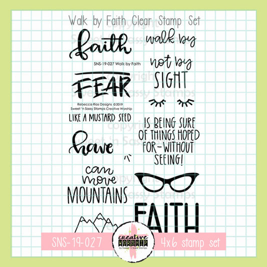 Walk by Faith Clear Stamp Set