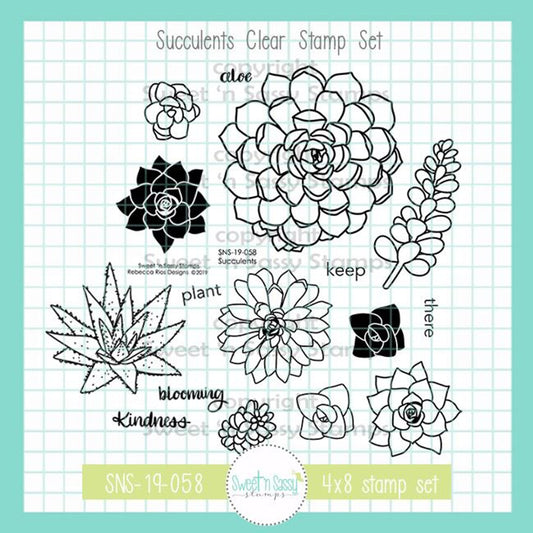 Succulents Clear Stamp Set