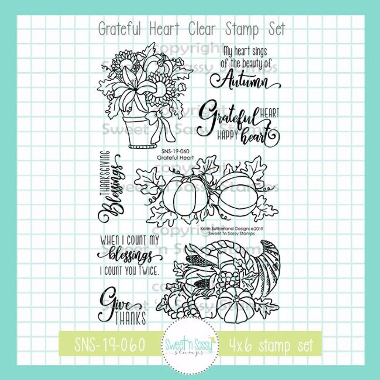 Grateful Heart Clear Stamp Set