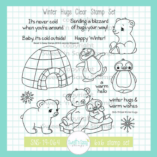 Winter Hugs Clear Stamp Set