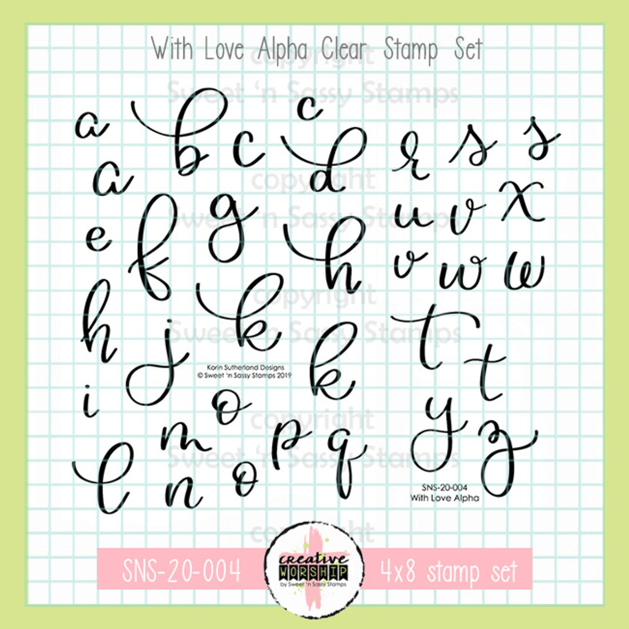 With Love Alpha Clear Stamp Set