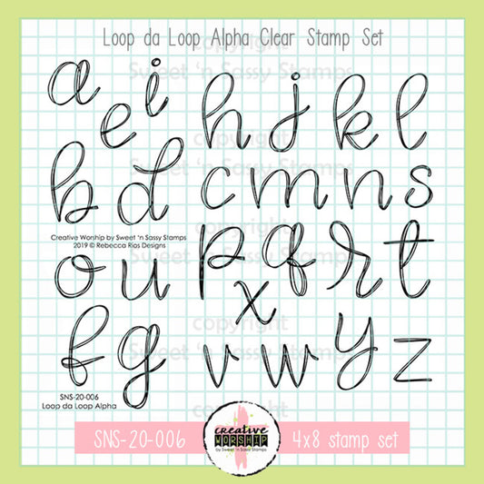 Loop da Loop Alpha Clear Stamp Set