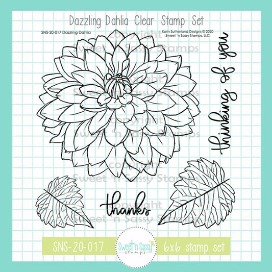 Dazzling Dahlia Clear Stamp Set