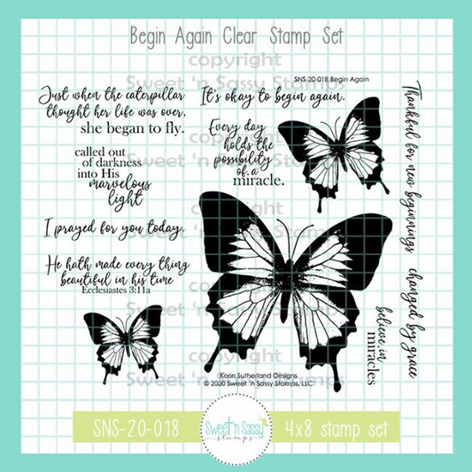 Begin Again Clear Stamp Set