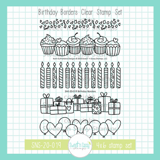 Birthday Borders Clear Stamp Set