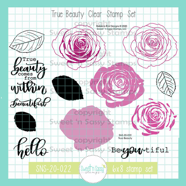 True Beauty Clear Stamp Set