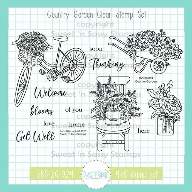 Country Garden Clear Stamp Set