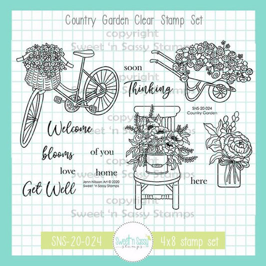 Country Garden Clear Stamp Set