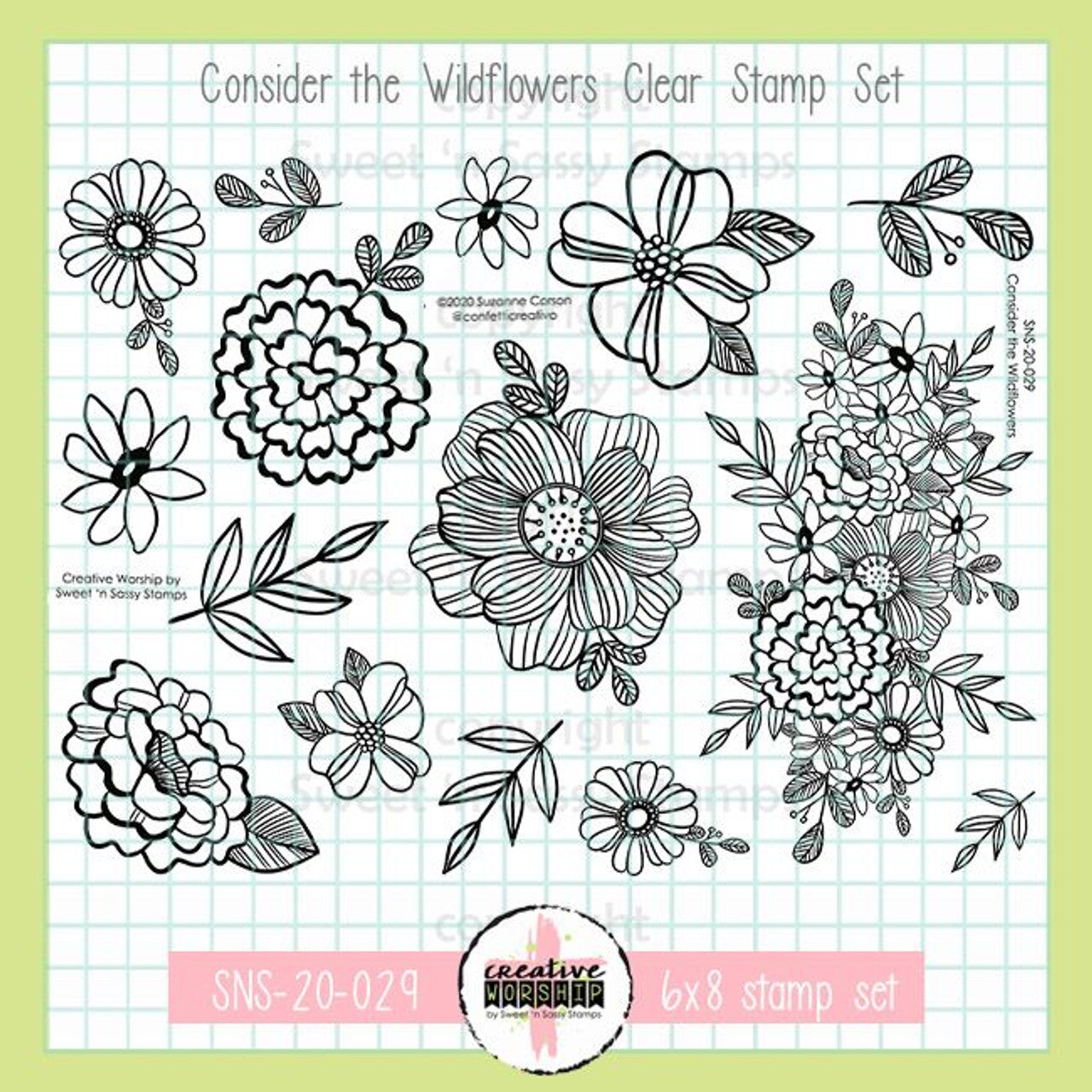 Consider the Wildflowers Clear Stamp Set