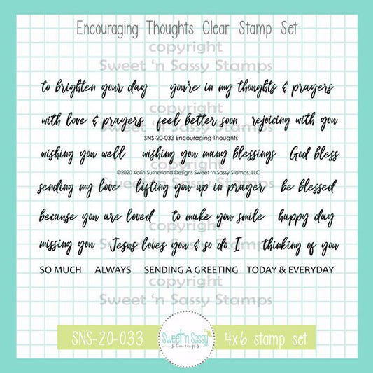 Encouraging Thoughts Clear Stamp Set