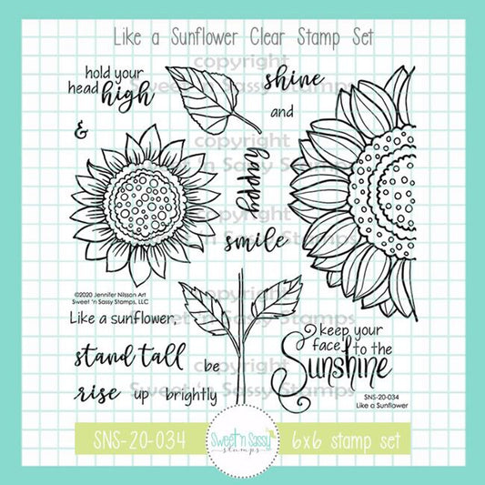 Like a Sunflower Clear Stamp Set